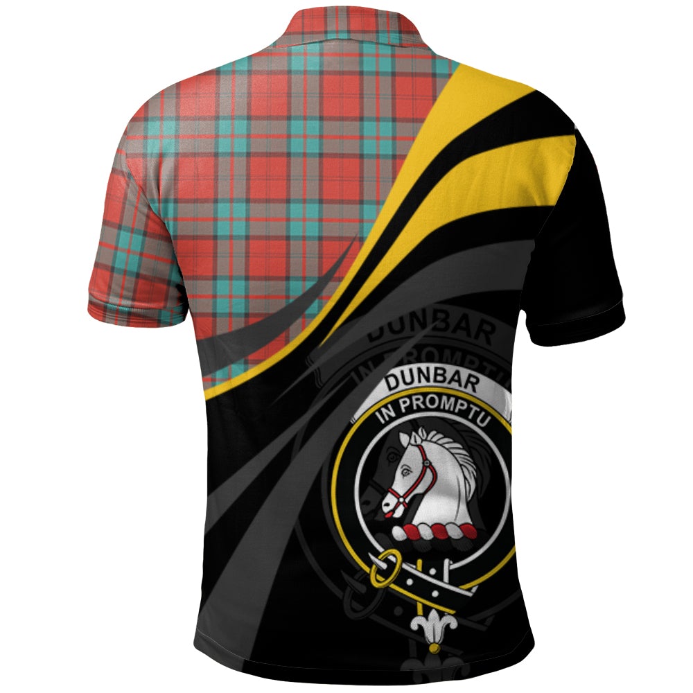 Dunbar Ancient Tartan Polo Shirt - Royal Coat Of Arms Style
