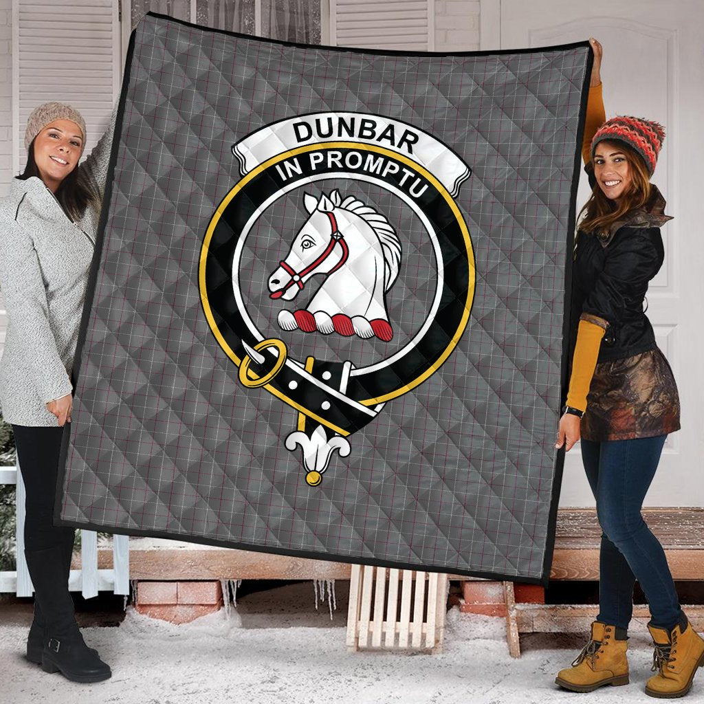 Dunbar of Pitgaveny Tartan Crest Quilt