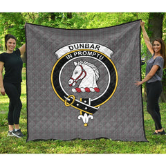 Dunbar of Pitgaveny Tartan Crest Quilt