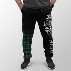 Duncan Modern Tartan Crest Jogger Sweatpants - Alba Celtic Style