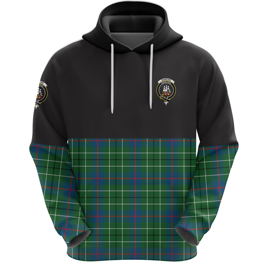 Duncan Ancient Clan Half Of Tartan Hoodie