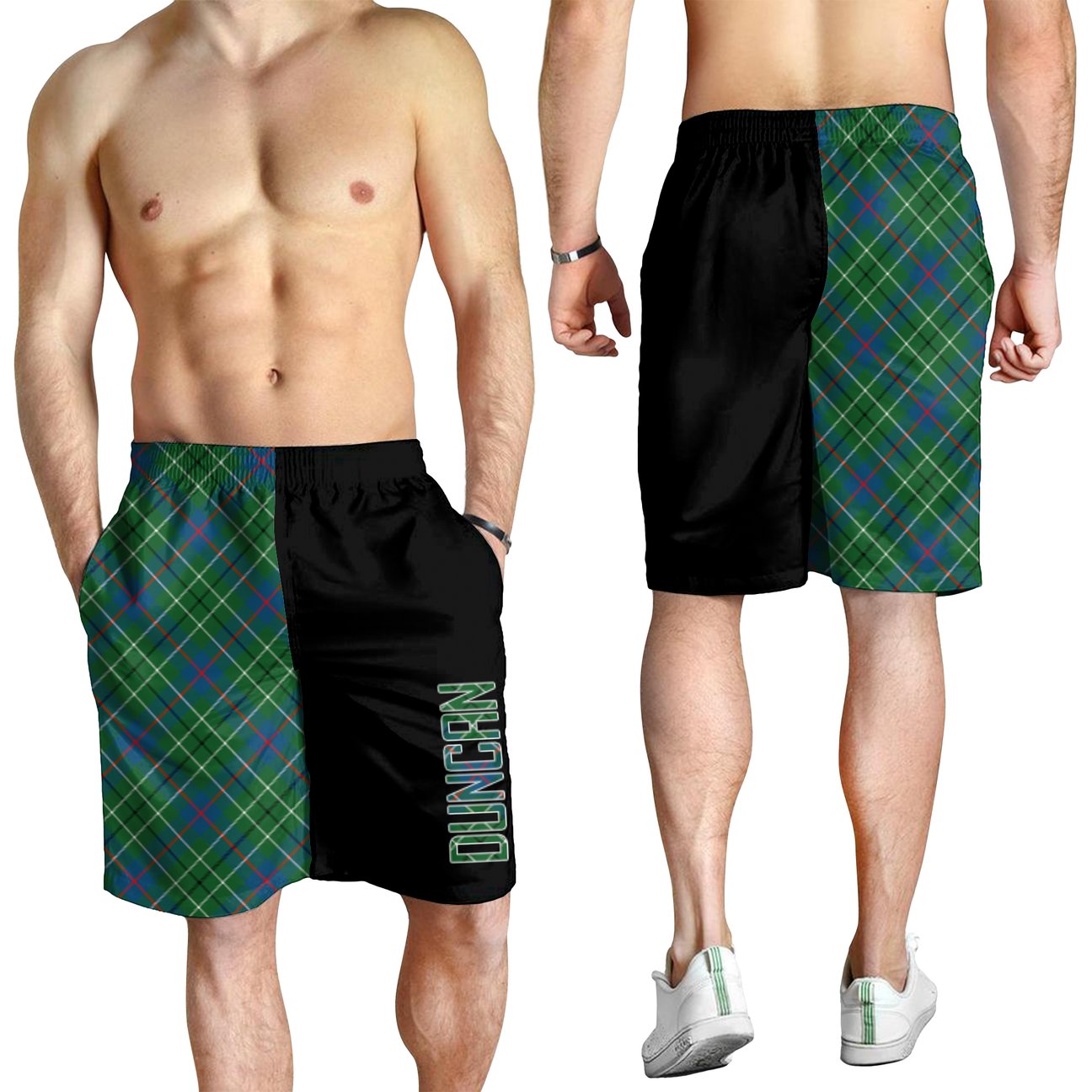 Duncan Ancient Tartan Crest Men's Short - Cross Style