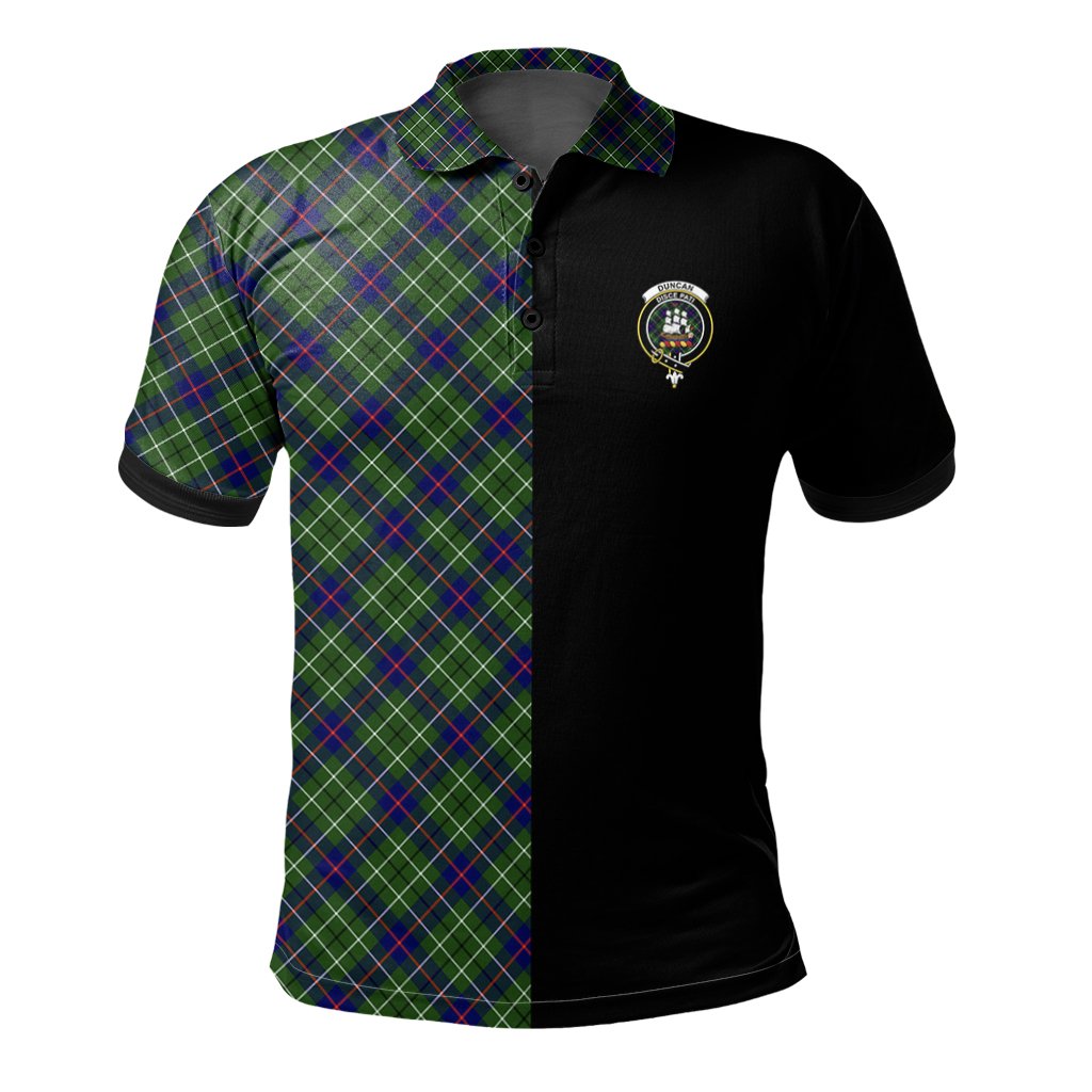 Duncan Modern Tartan Polo Shirt Half of Me - Cross Style