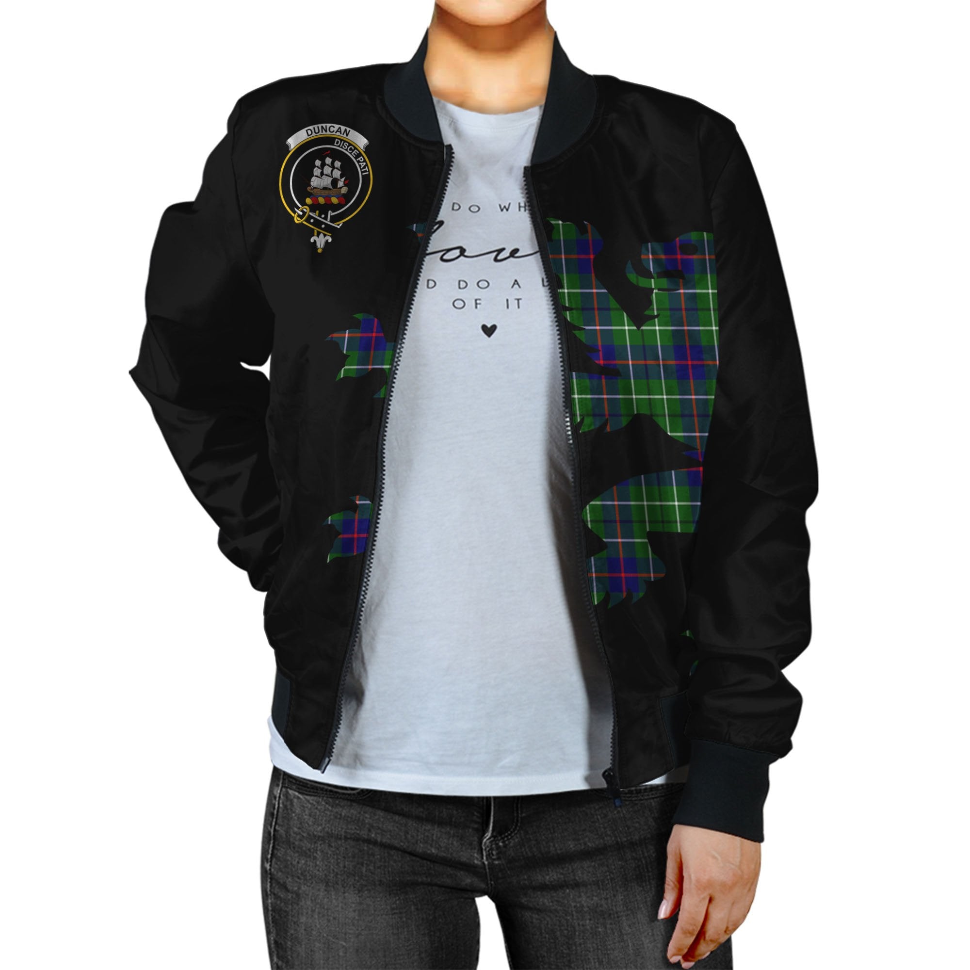 Duncan Tartan Bomber Jacket Lion & Thistle