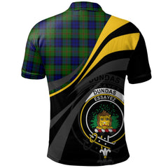 Dundas Modern Tartan Polo Shirt - Royal Coat Of Arms Style