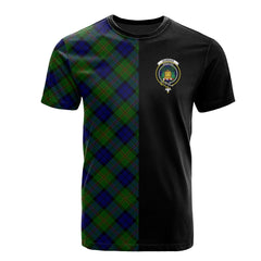 Dundas Modern Tartan T-Shirt Half of Me - Cross Style