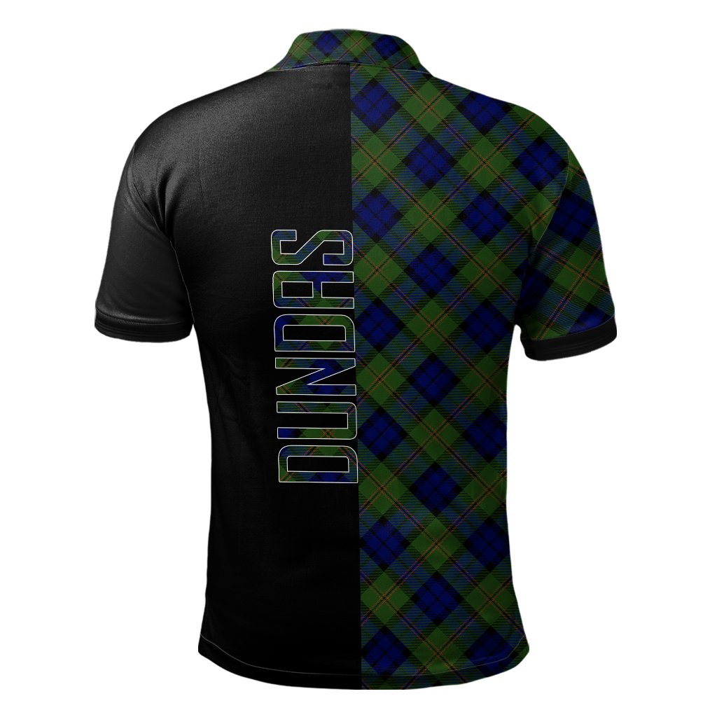 Dundas Modern Tartan Polo Shirt Half of Me - Cross Style