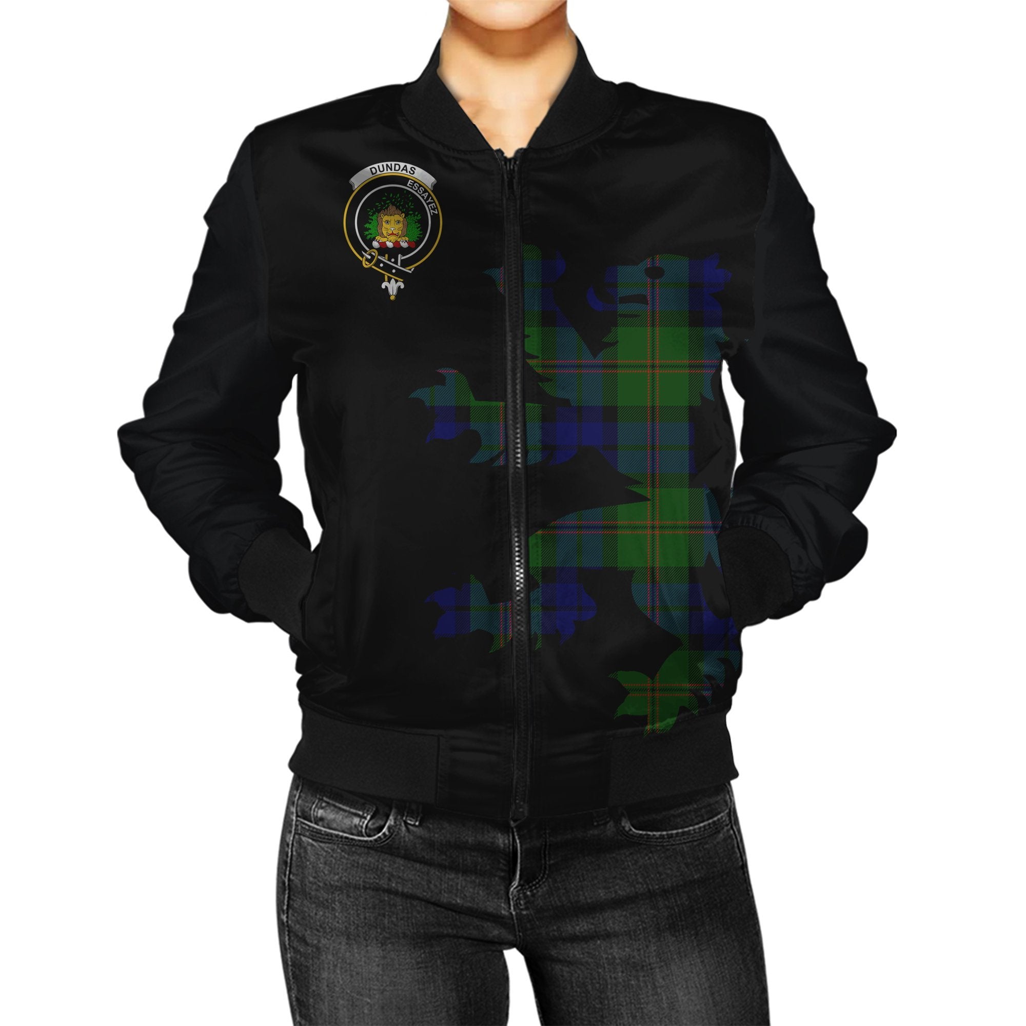 Dundas Tartan Bomber Jacket Lion & Thistle