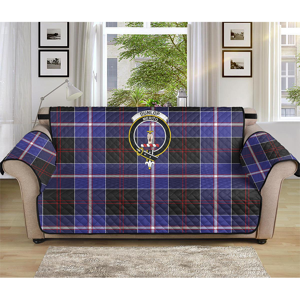 Dunlop Modern Tartan Crest Sofa Protector