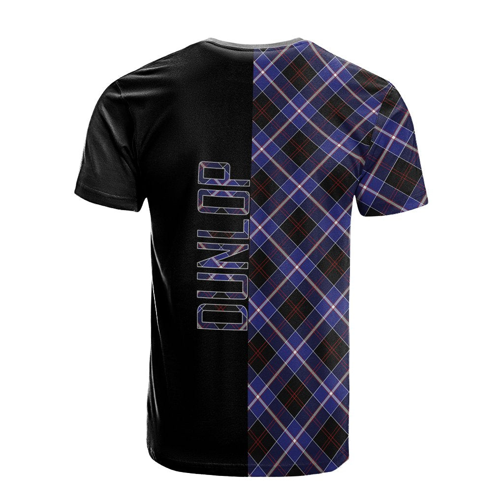 Dunlop Modern Tartan T-Shirt Half of Me - Cross Style