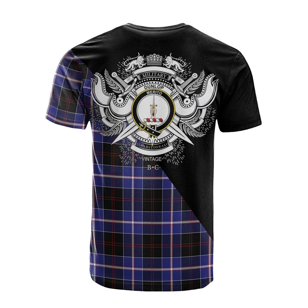 Dunlop Modern Tartan - Military T-Shirt