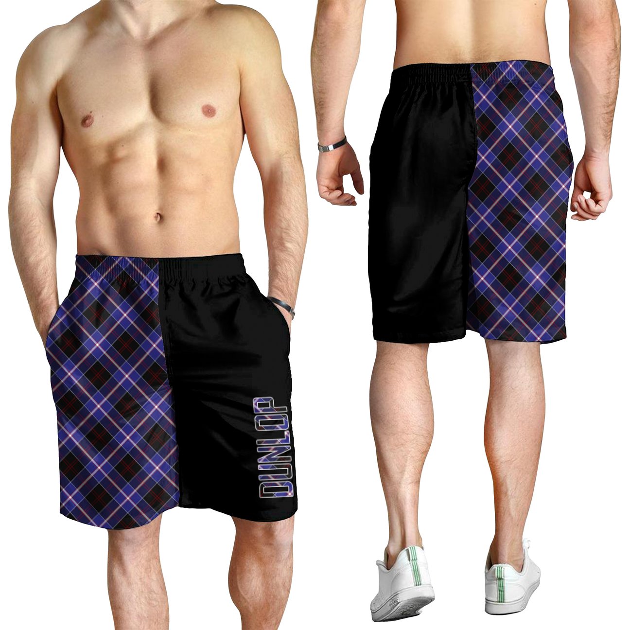 Dunlop Modern Tartan Crest Men's Short - Cross Style