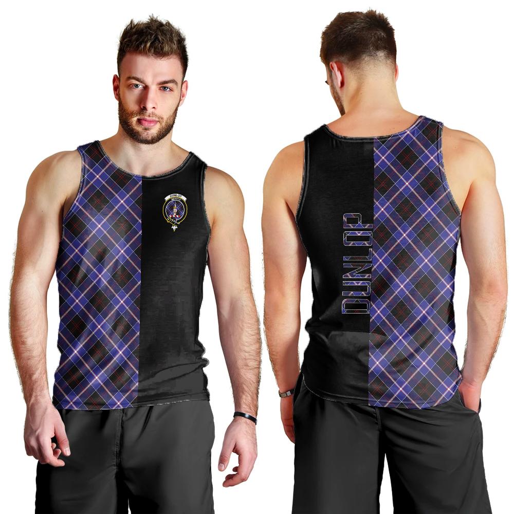 Dunlop Modern Tartan Crest Men's Tank Top - Cross Style