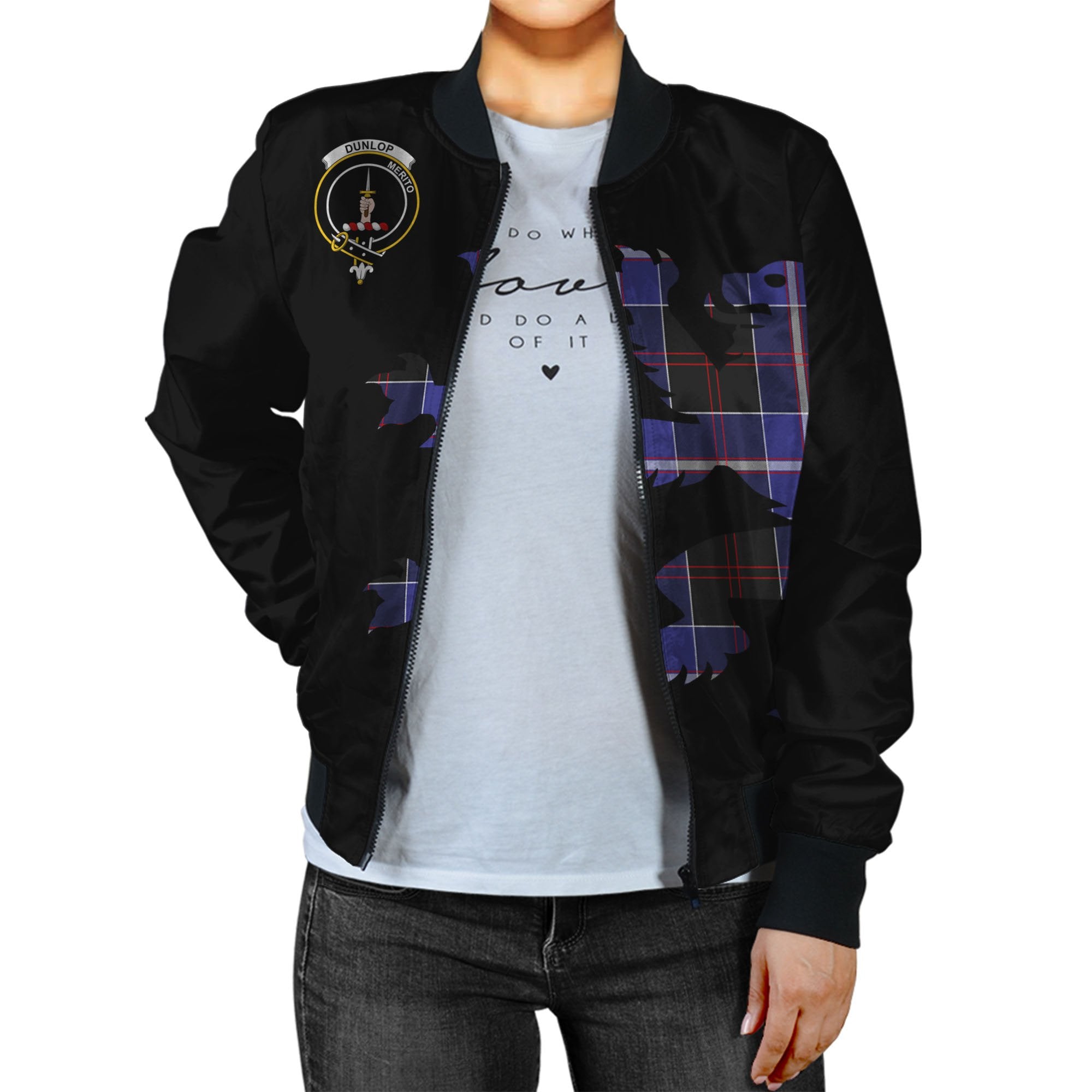 Dunlop Tartan Bomber Jacket Lion & Thistle