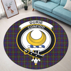 Durie Tartan Crest Round Rug