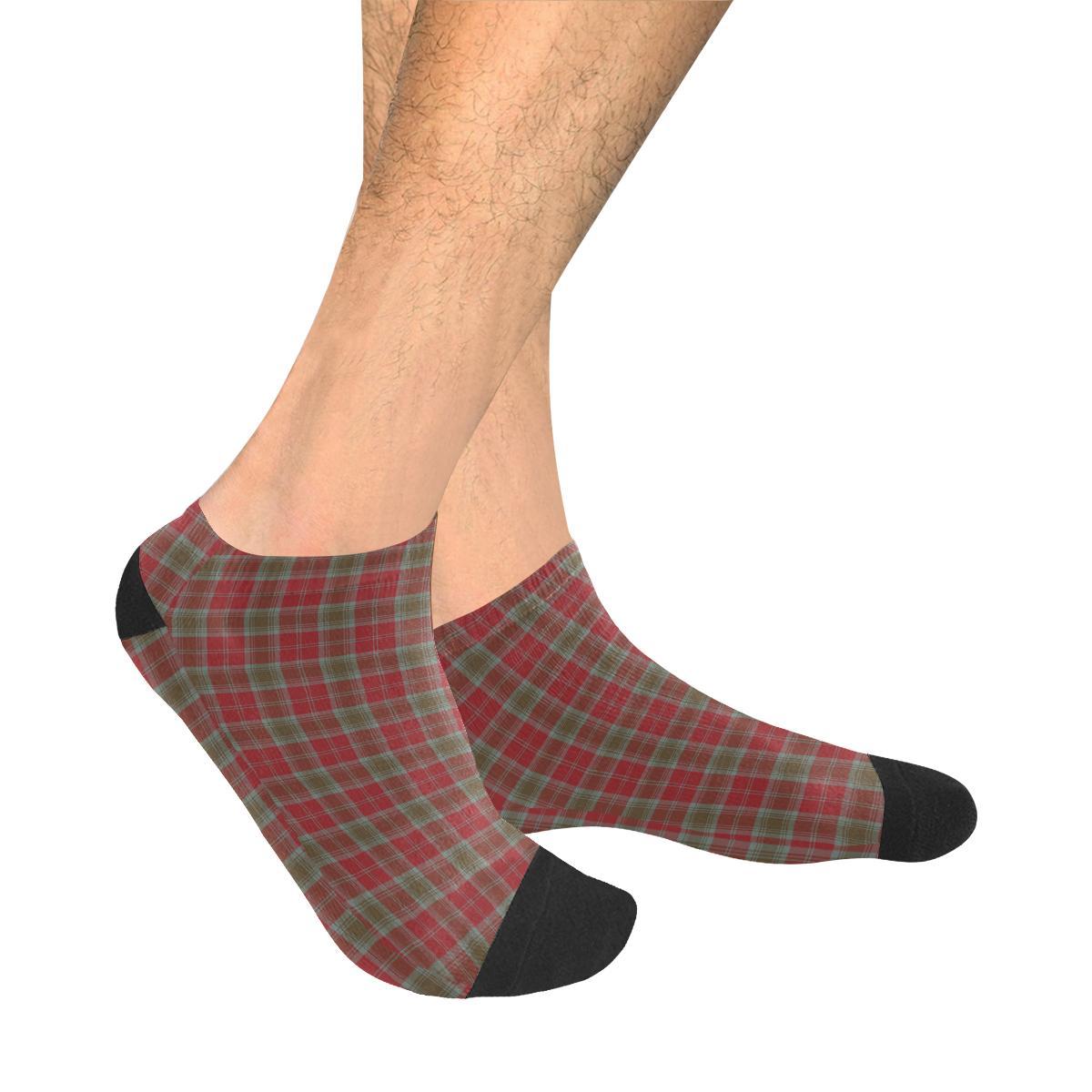 Lindsay Weathered Tartan Ankle Socks