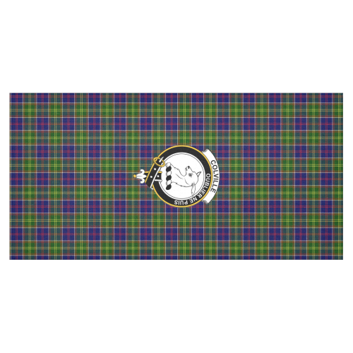 Colville Tartan Crest Tablecloth