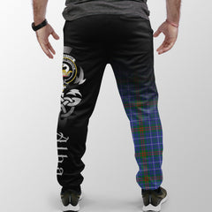 Edmonstone Tartan Crest Jogger Sweatpants - Alba Celtic Style