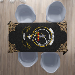 Elliot Crest Tablecloth - Black Style