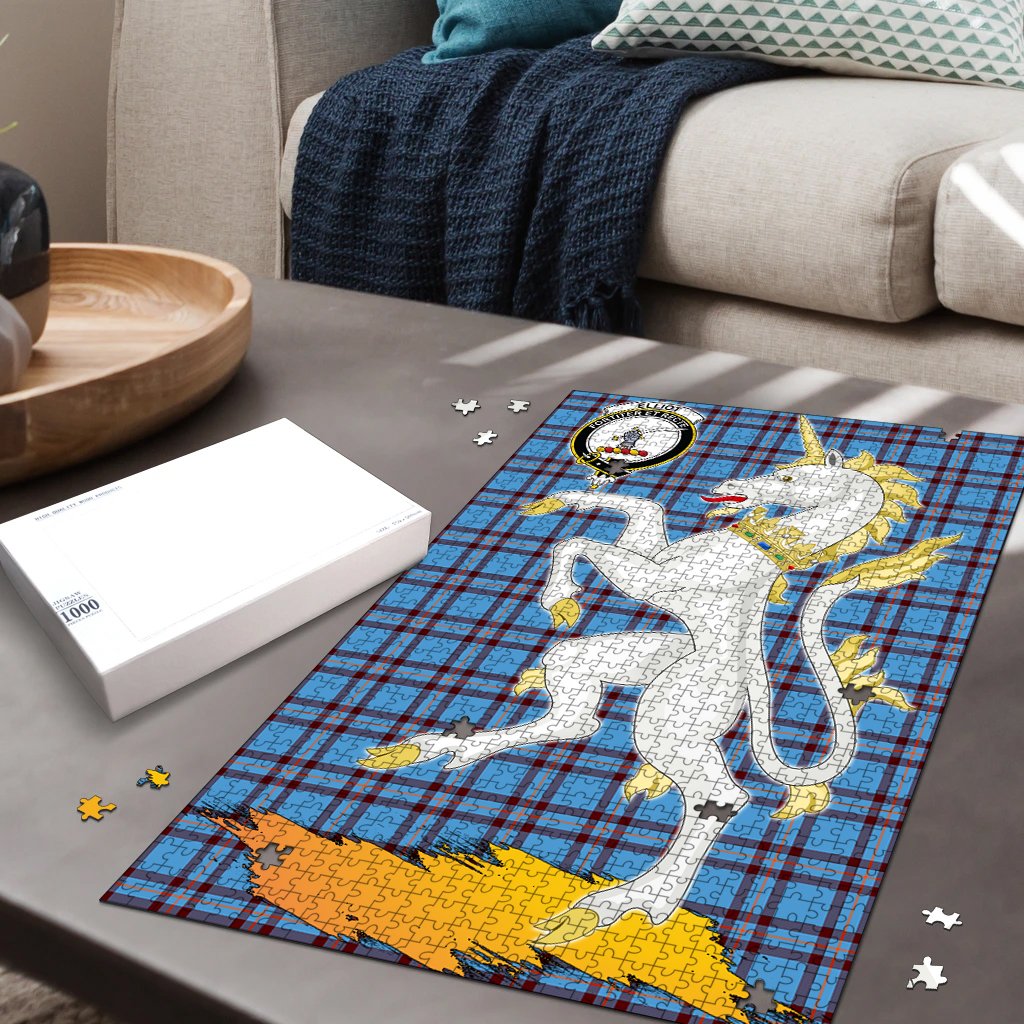 Elliot Ancient Tartan Crest Unicorn Scotland Jigsaw Puzzles