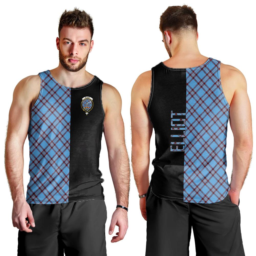 Elliot Ancient Tartan Crest Men's Tank Top - Cross Style