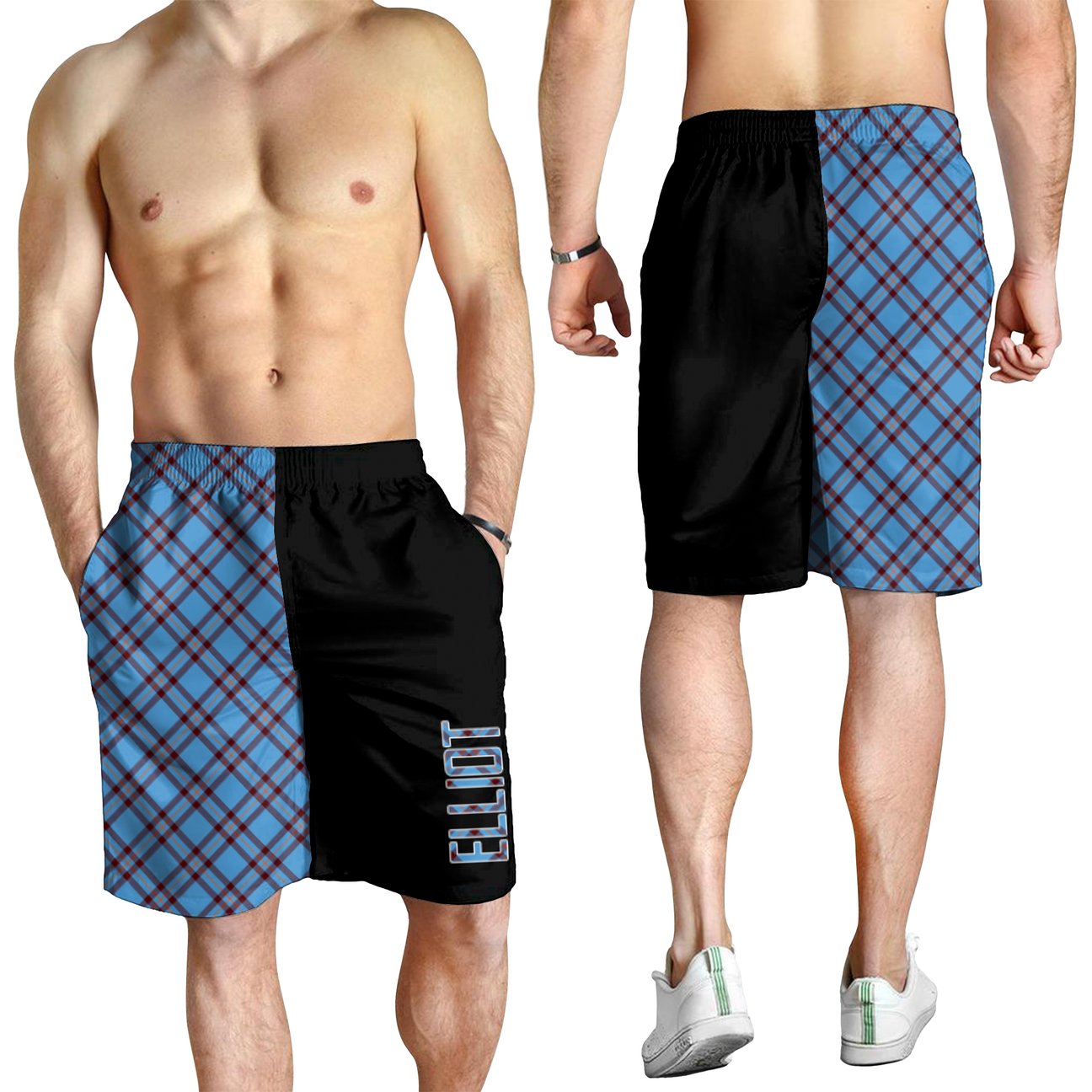 Elliot Ancient Tartan Crest Men's Short - Cross Style