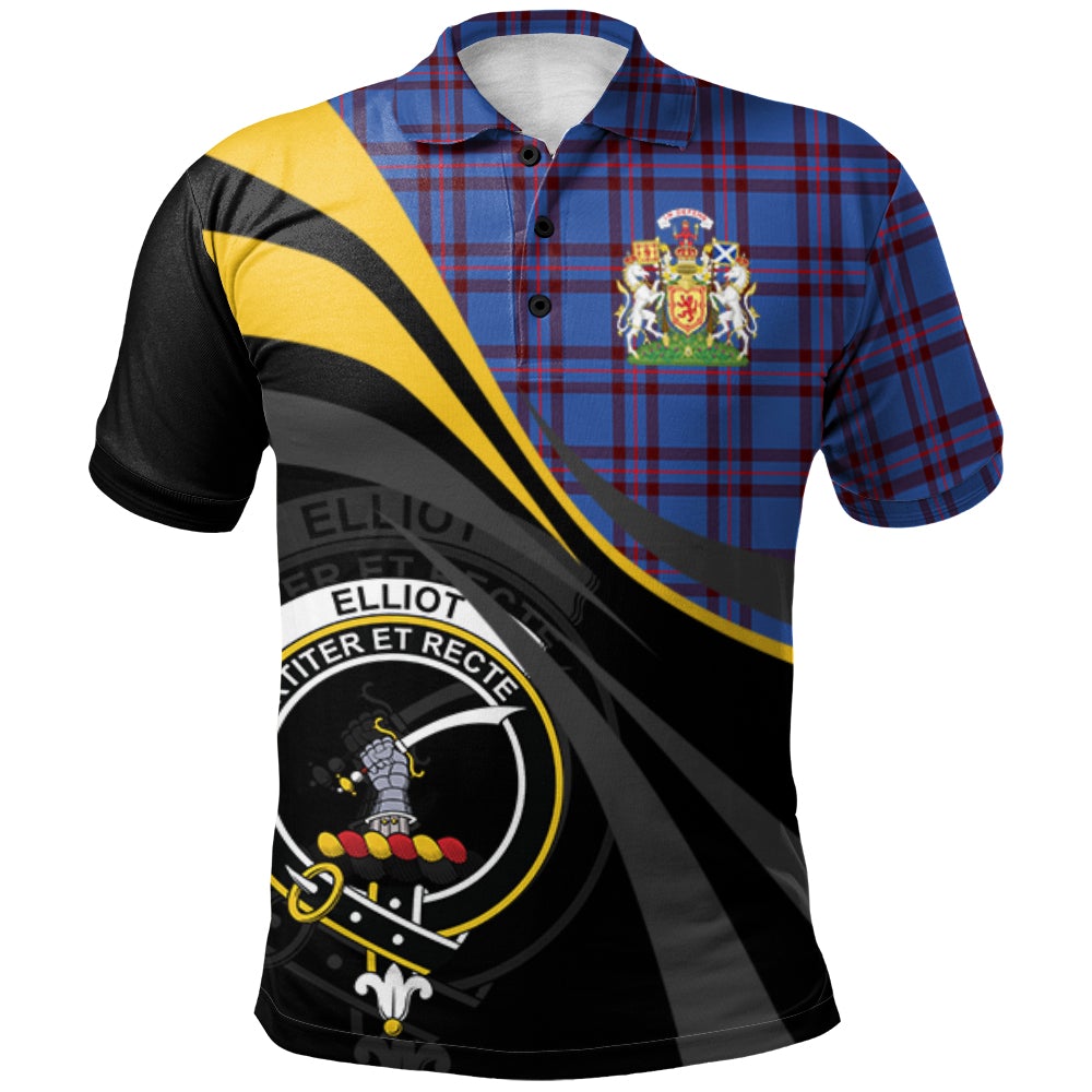 Elliot Modern Tartan Polo Shirt - Royal Coat Of Arms Style