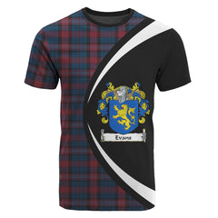 Evans Tartan Crest T-Shirt Circle Style