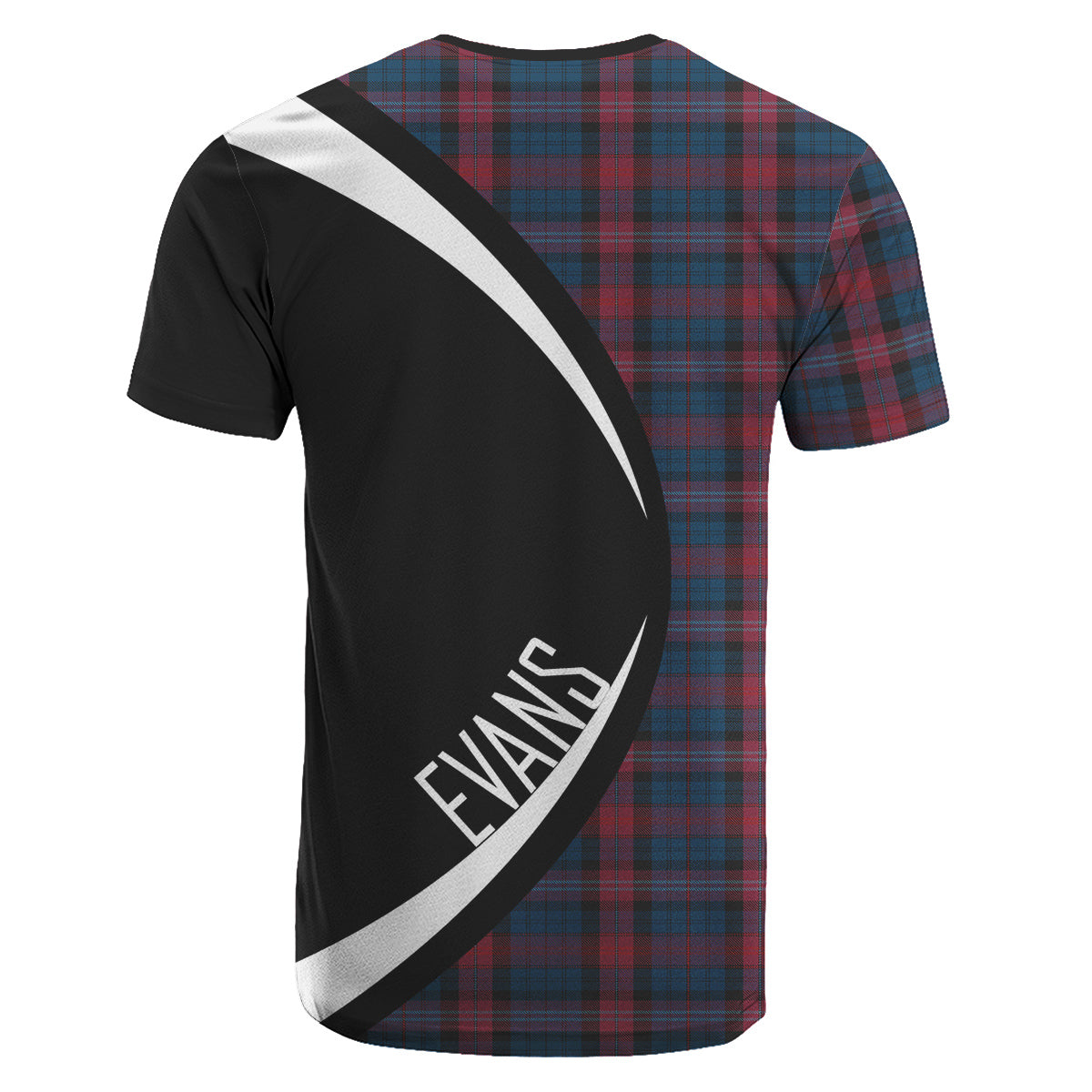 Evans Tartan Crest T-Shirt Circle Style