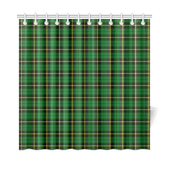 Wallace Hunting - Green Tartan Shower Curtain