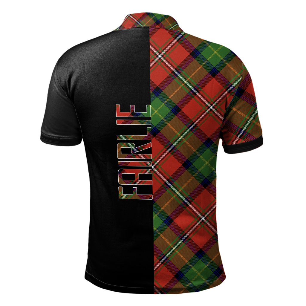 Fairlie Modern Tartan Polo Shirt Half of Me - Cross Style