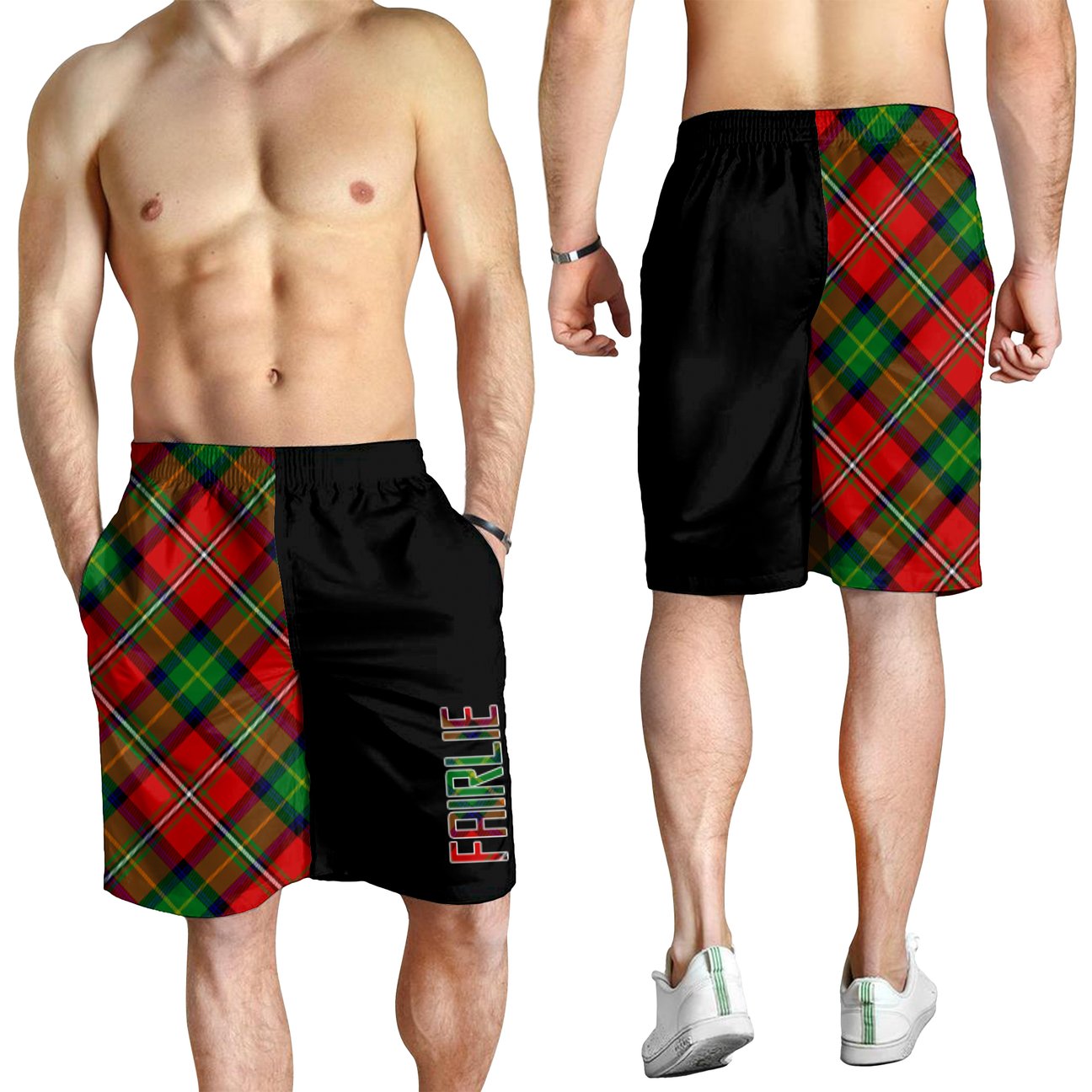 Fairlie Modern Tartan Crest Men's Short - Cross Style