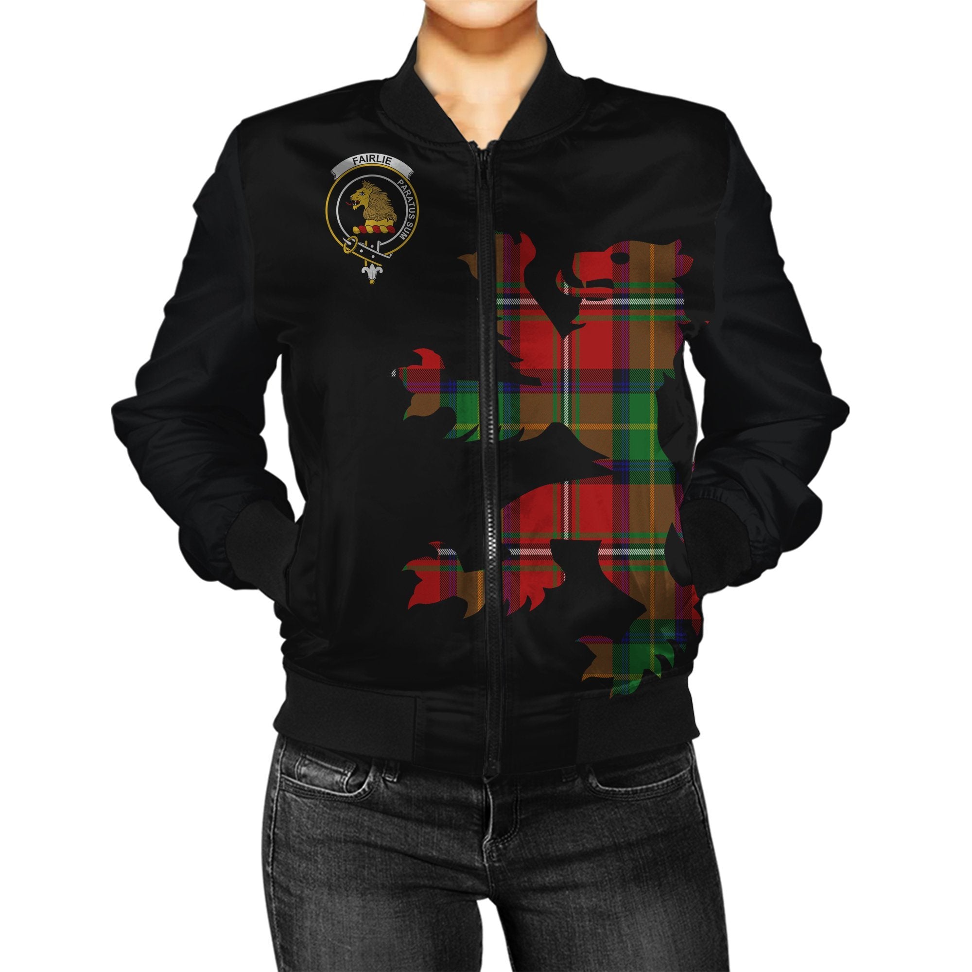 Fairlie Tartan Bomber Jacket Lion & Thistle