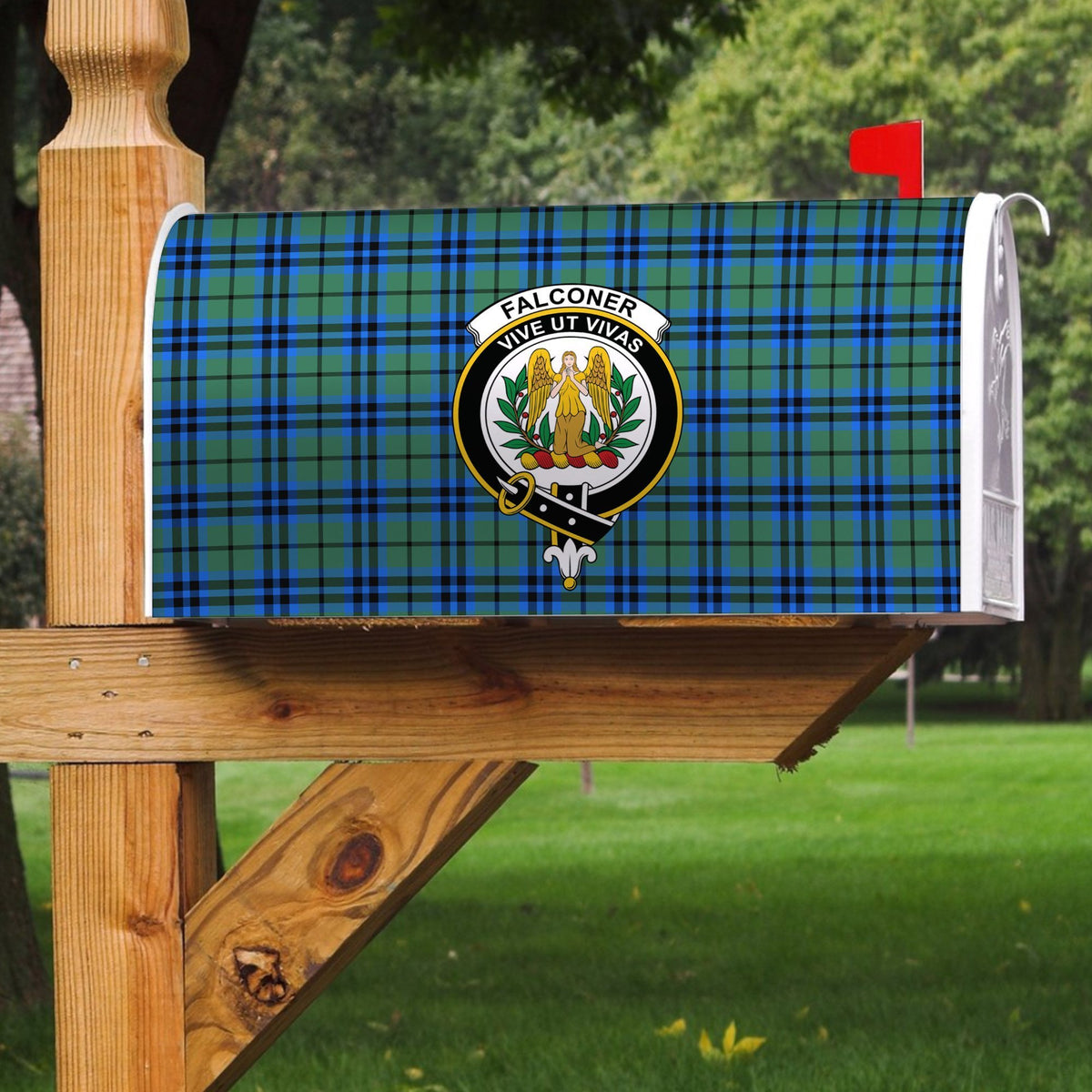 Falconer Tartan Crest Mailbox