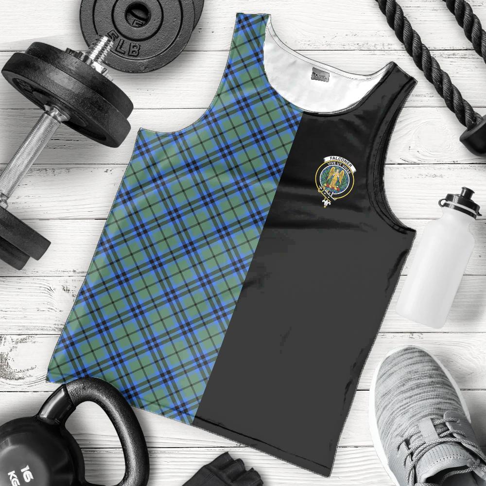 Falconer Tartan Crest Men's Tank Top - Cross Style