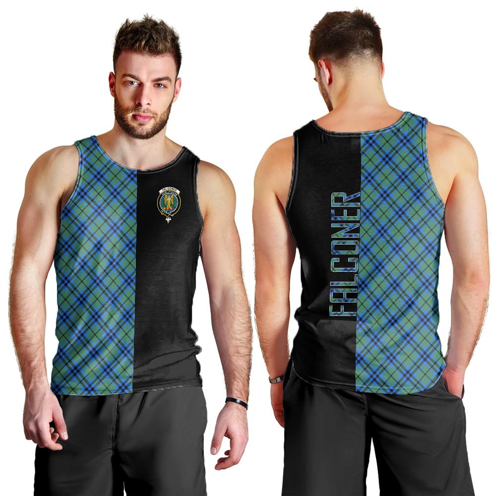 Falconer Tartan Crest Men's Tank Top - Cross Style