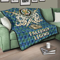 Falconer Tartan Crest Legend Gold Royal Premium Quilt