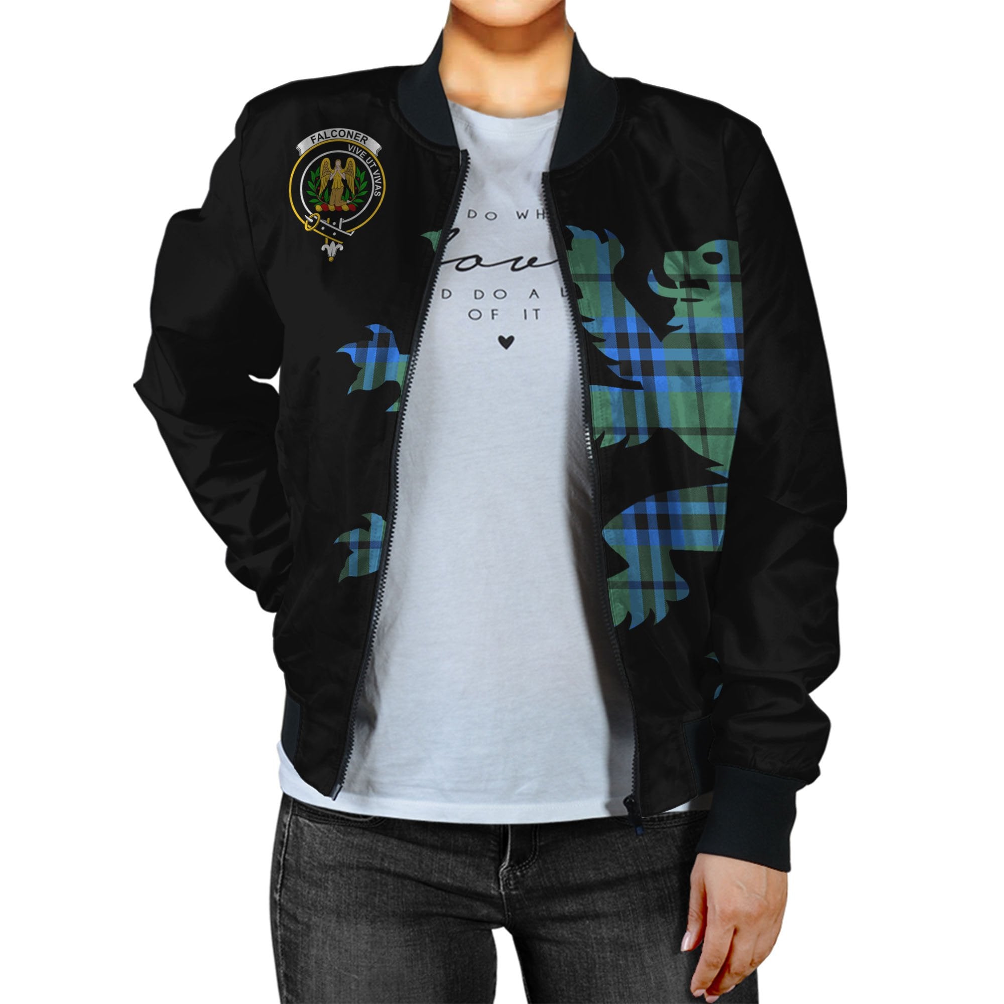 Falconer Tartan Bomber Jacket Lion & Thistle