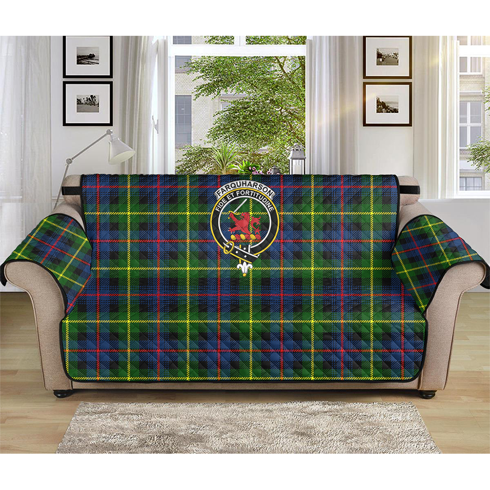 Farquharson Modern Tartan Crest Sofa Protector