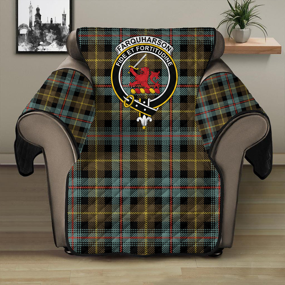 Farquharson Weathered Tartan Crest Sofa Protector