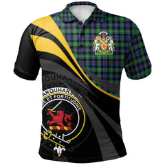 Farquharson Ancient Tartan Polo Shirt - Royal Coat Of Arms Style