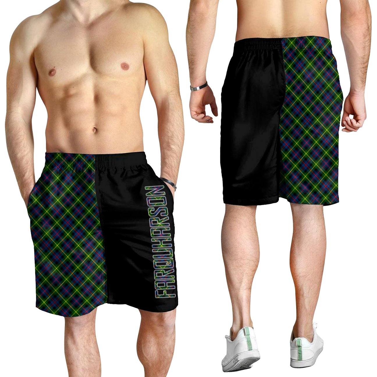 Farquharson Modern Tartan Crest Men's Short - Cross Style