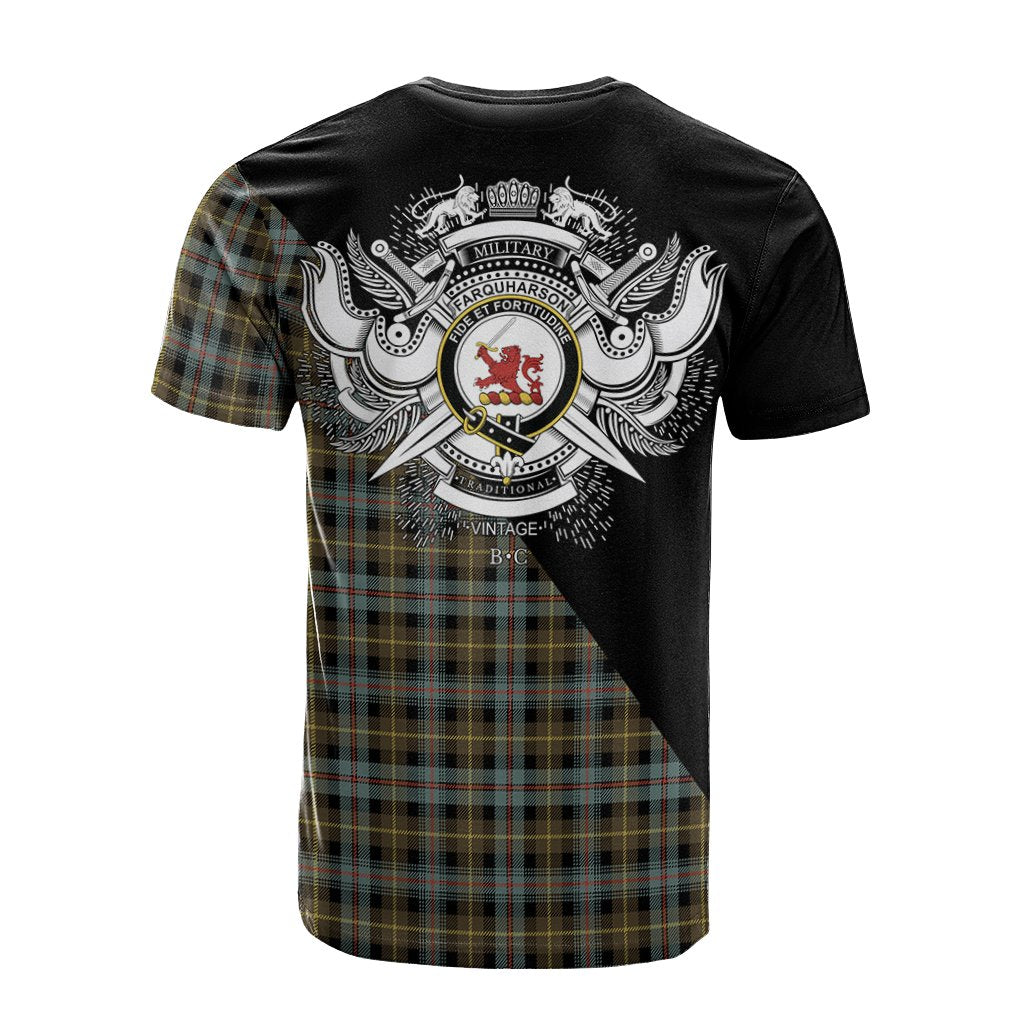 Farquharson Weathered Tartan - Military T-Shirt