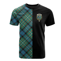 Ferguson Ancient Tartan T-Shirt Half of Me - Cross Style