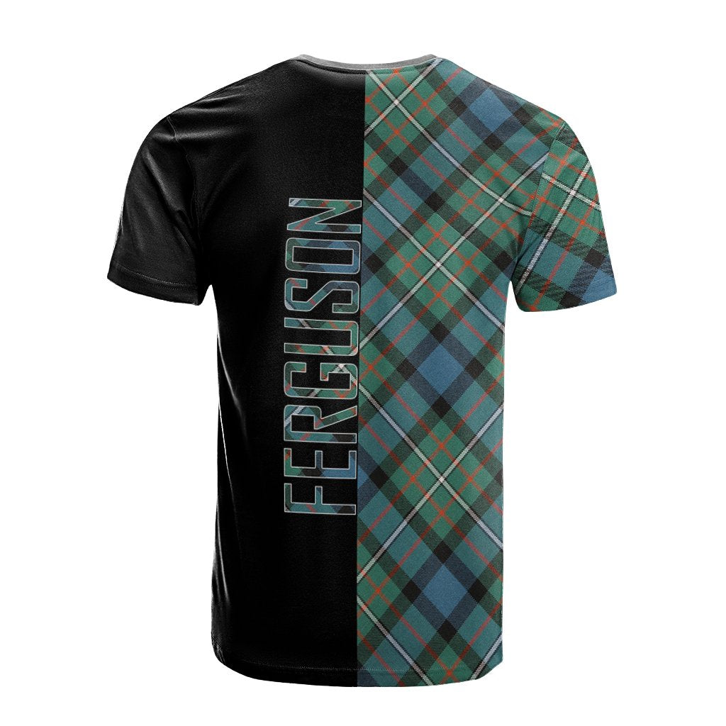 Ferguson Ancient Tartan T-Shirt Half of Me - Cross Style