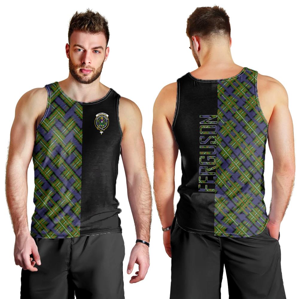 Ferguson Modern Tartan Crest Men's Tank Top - Cross Style