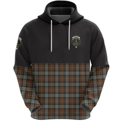 Ferguson Weathered Clan Half Of Tartan Hoodie