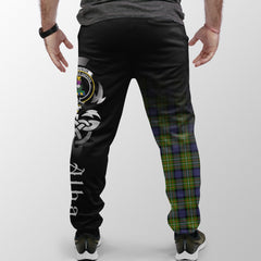 Fergusson Modern Tartan Crest Jogger Sweatpants - Alba Celtic Style