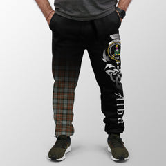 Fergusson Weathered Tartan Crest Jogger Sweatpants - Alba Celtic Style