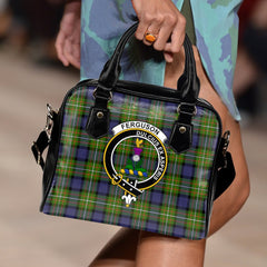 Fergusson Modern Tartan Crest Shoulder Handbags